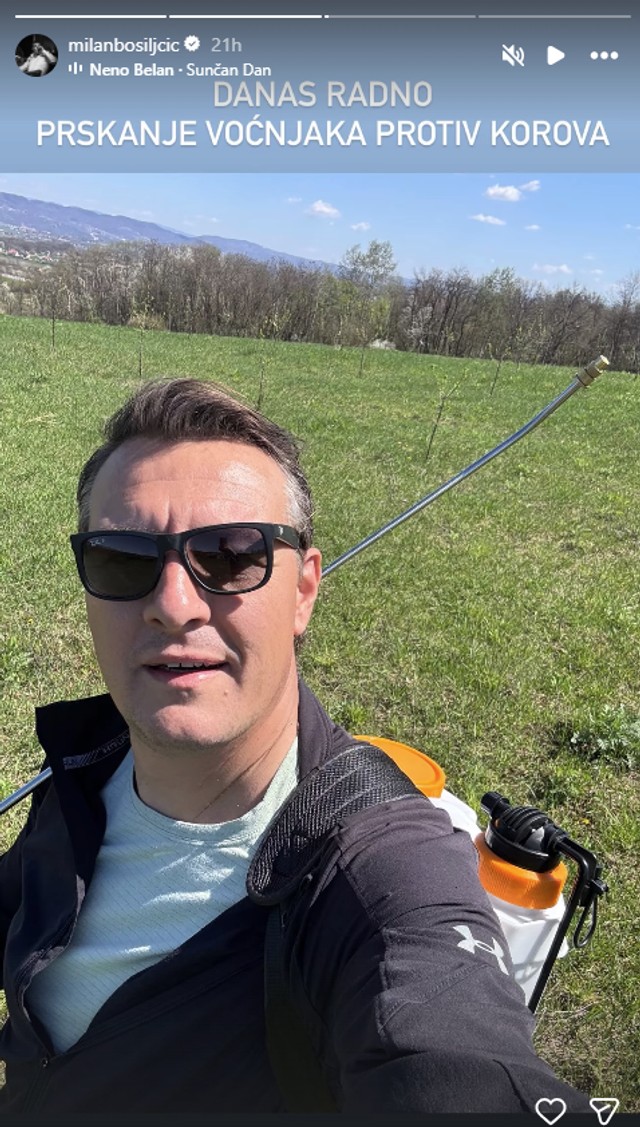 Milan Bosiljčić pokazao voćnjak