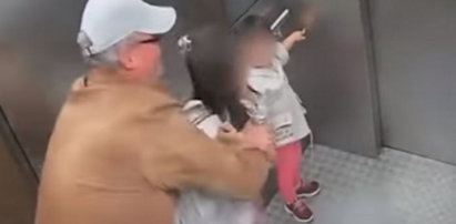 Wstrząsające nagranie z windy. 54-latek uwięził dziewczynkę i chciał ją całować „jak mama albo siostry”