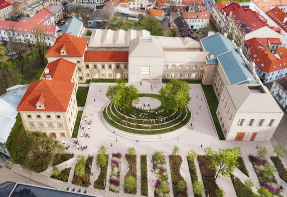 Rozbudowa Pałacu Radziwiłłów w Wilnie według projektu WXCA