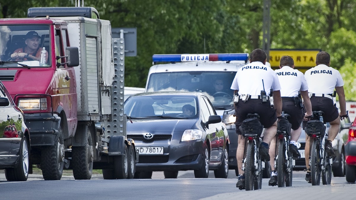 LUBLIN POLICJANCI NA ROWERACH