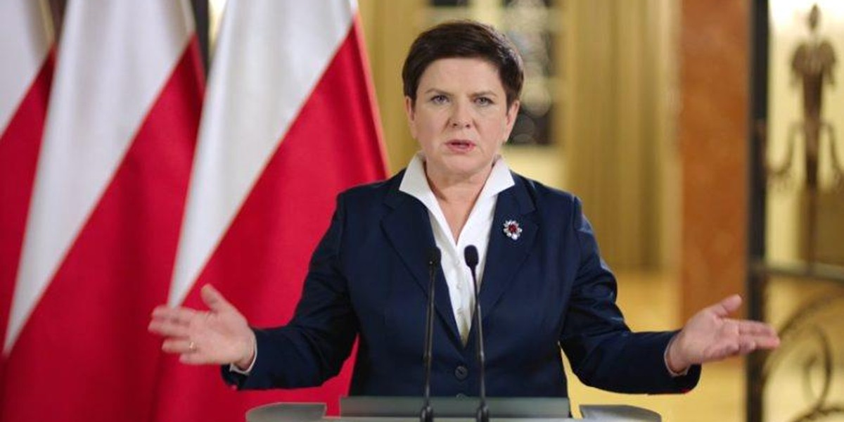 Wystąpienie premier Beaty Szydło