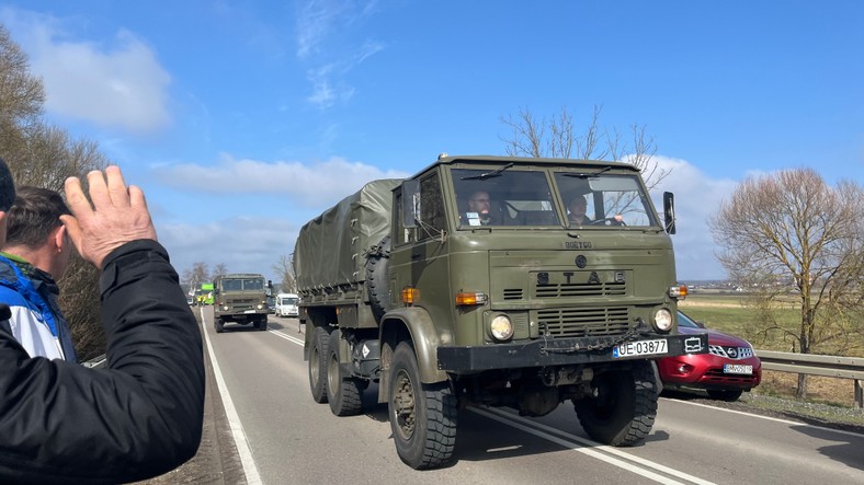 Protest rolników pod Białymstokiem, DK65 w Fastach