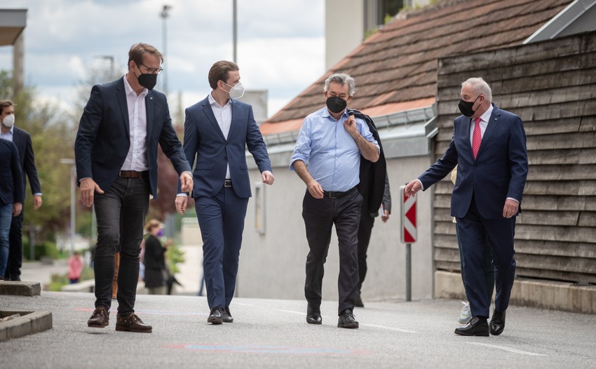 Verner Kogler i Sebastijan Kurc