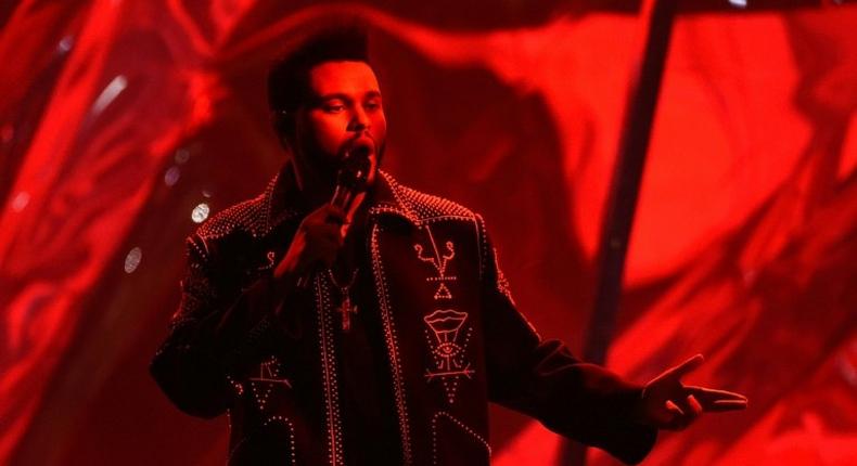 Recording artist The Weeknd performs onstage during the 2016 American Music Awards at Microsoft Theater on November 20, 2016 in Los Angeles, California