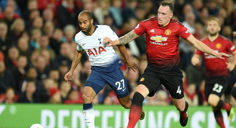 Manchester United defender Phil Jones (right) has extended his contract with the club until 2023