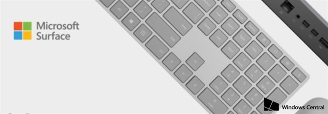 Microsoft Surface Keyboard na renderze