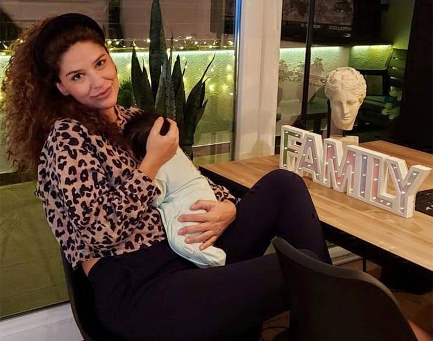 Milena Lasić sa sinom