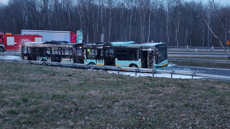 Pożar autobusu