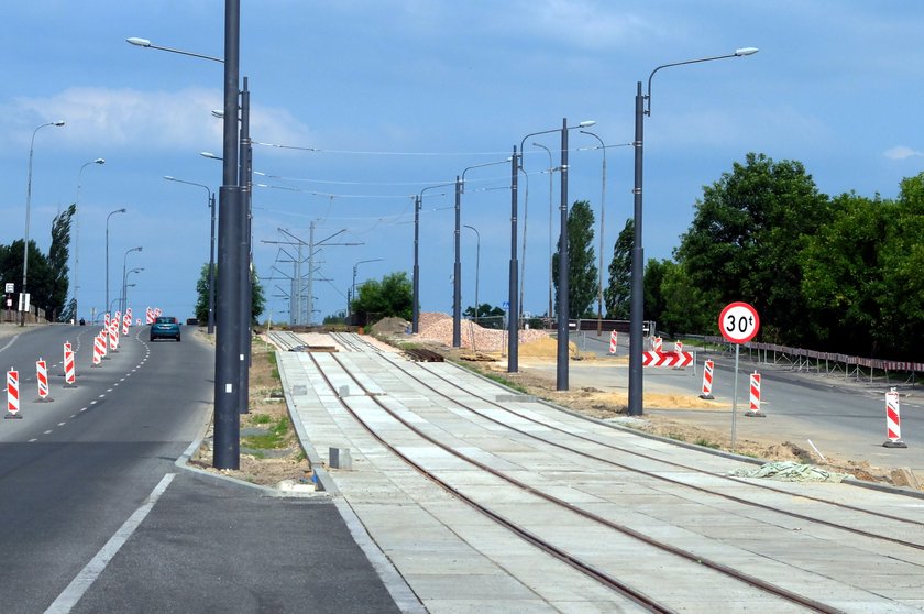 torowisko tramwajowe w czasie remontu