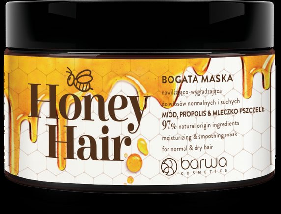 Maska HoneyHair Nawilżająco-Wygładzająca, Barwa (30 zł)