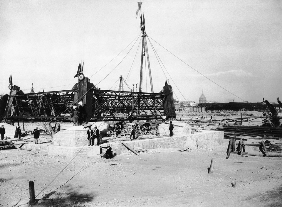 Budowa wieży Eiffla. Początki - 1887 r.