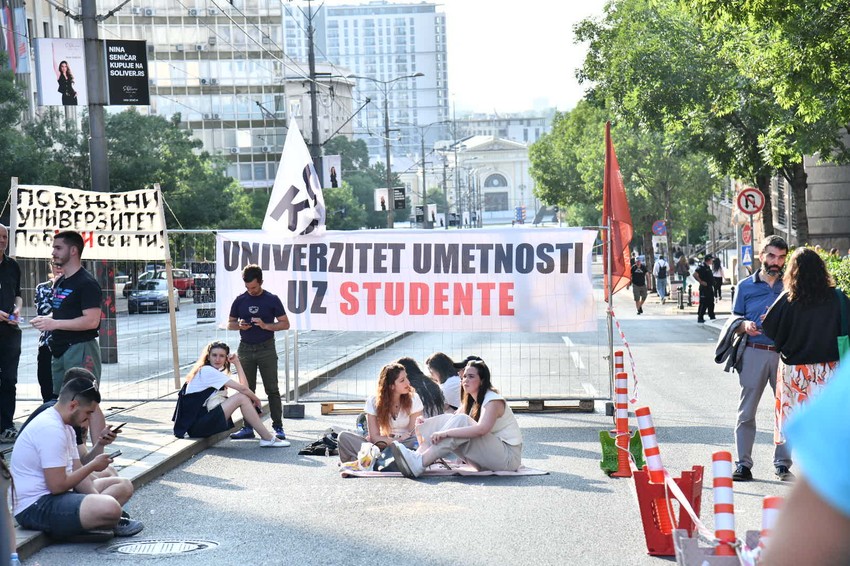 Studenti protest Kneza Miloša