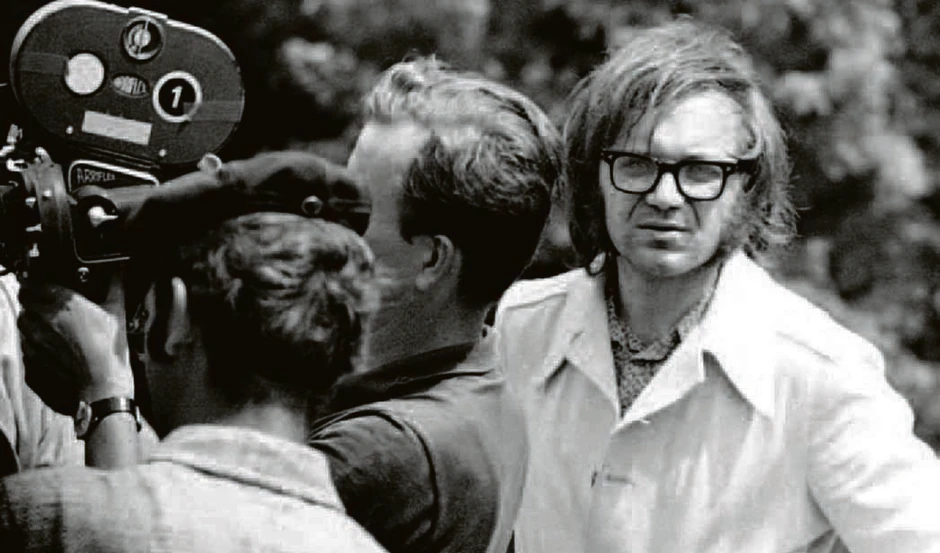 Jovan Jovanović na snimanju filma "Mlad i zdrav kao ruža"