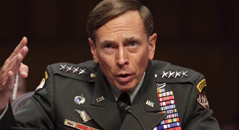 Gen. David Petraeus in 2011 during the Senate Intelligence Committee hearing on his nomination to be the director of the CIA.