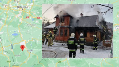 Pożar w Szczyrku. Spłonął stary, góralski dom