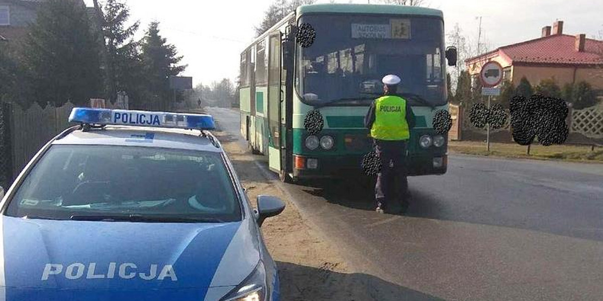 Tomaszów Mazowiecki. Pijany kierowca wiózł do szkoły 32 dzieci