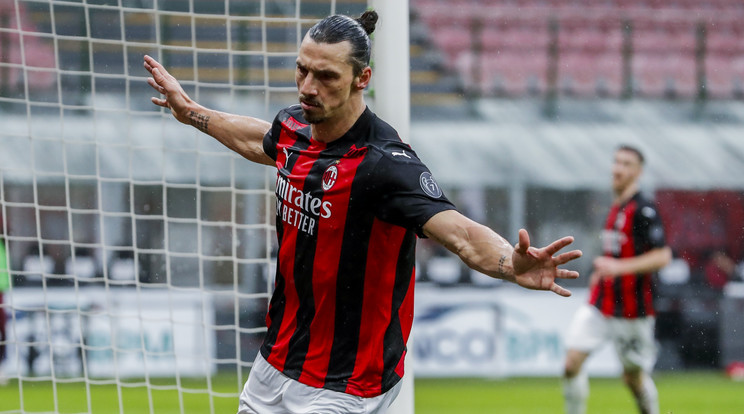 Zlatan immáron 500 gólnál jár profi karrierje során, 40 évesen is pazar formában játszik./ Fotó: MTI/AP/Antonio Calanni