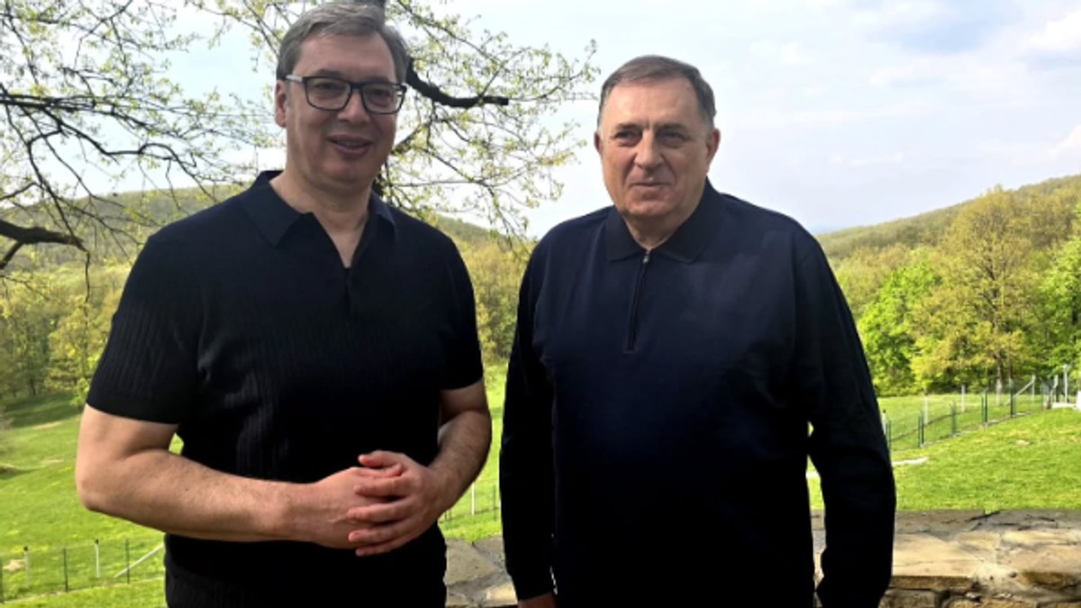 Aleksandar Vučić i Milorad Dodik