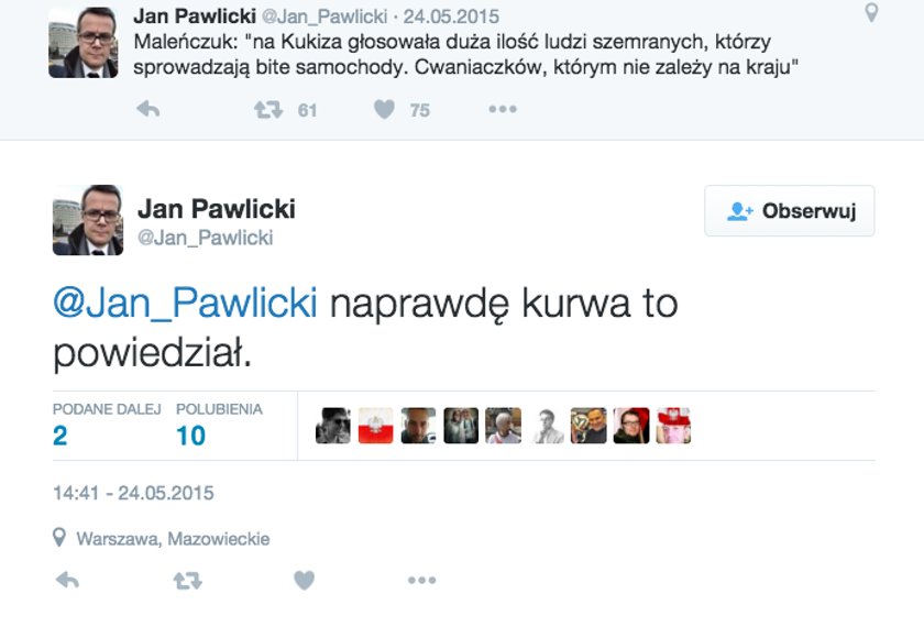 Wstyd! Tak bluzga nowy szef TVP1!