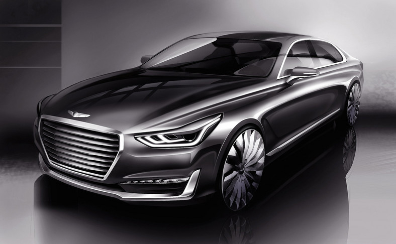 Genesis G90 - szkic