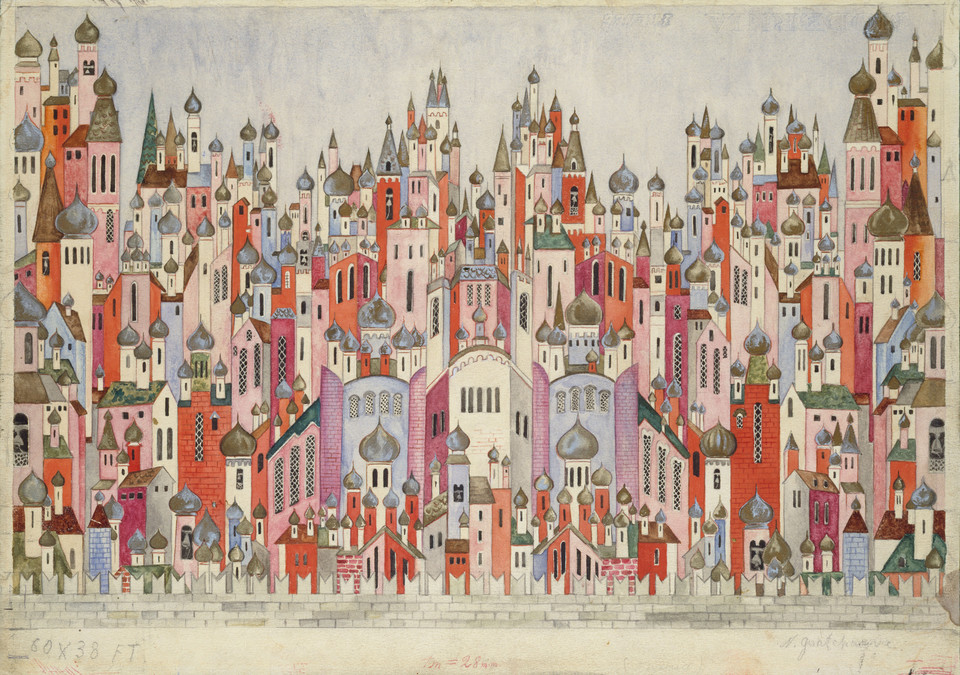 Natalia Gonczarowa, "Set design for the final scene of The Firebird" (1954)