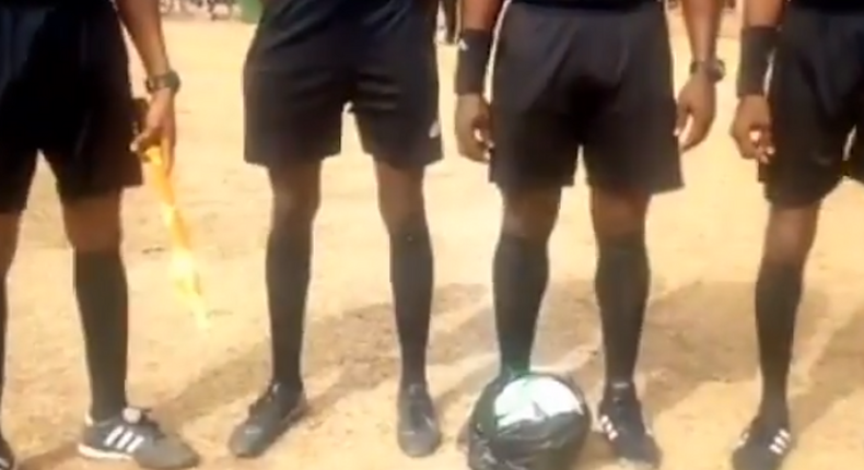 Match ball wrapped in polythene bag scares referees during BA Utd Vs Bofoakwa game