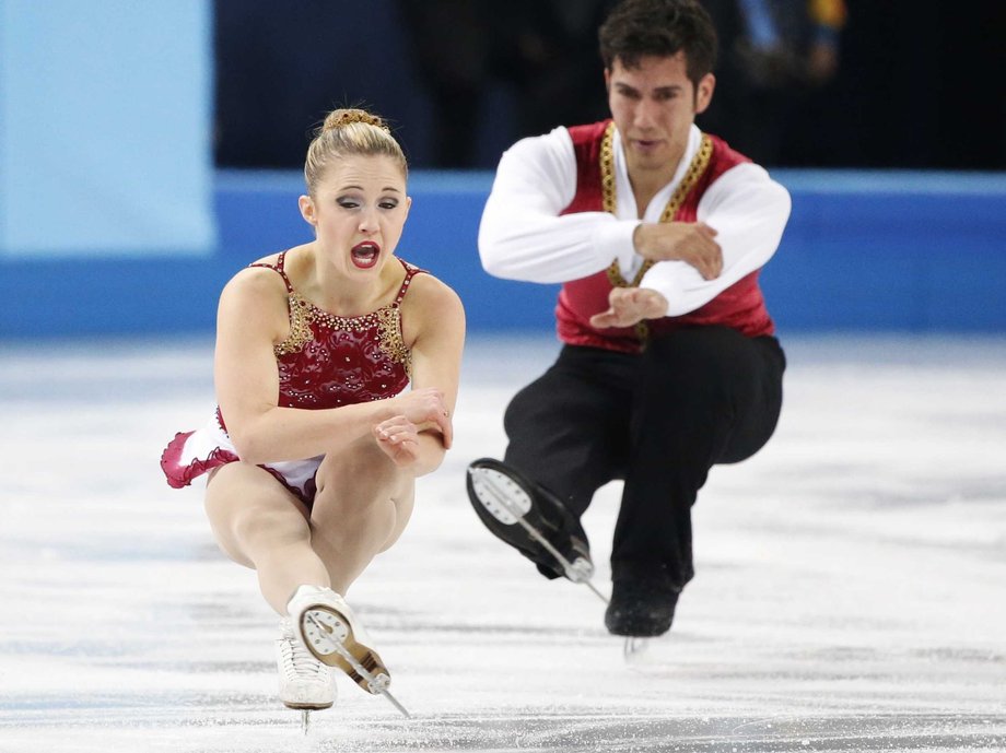 Elite skaters spent more time practicing jumps and spins.