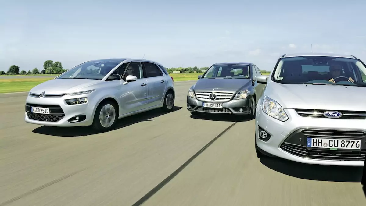 Citroën C4 Picasso, Ford C-Max, Mercedes klasy B