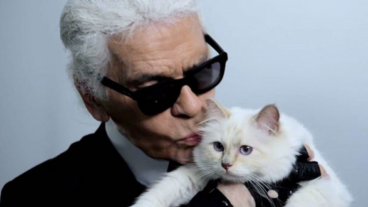 Karl Lagerfeld i kotka Choupette