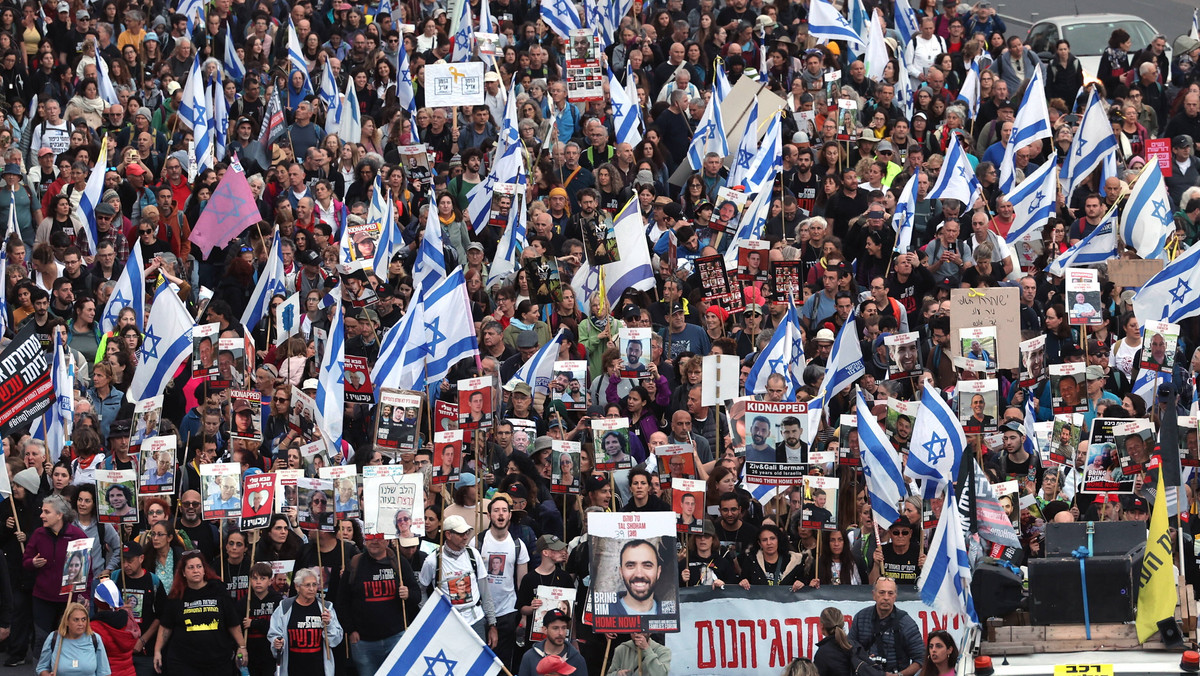 Wielka demonstracja w Jerozolimie. Żądają uwolnienia zakładników