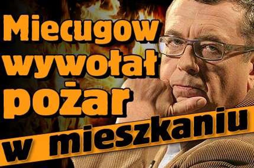 Miecugow wywołał pożar w mieszkaniu