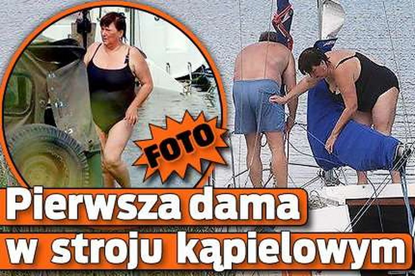 Pierwsza dama w stroju kąpielowym! FOTO