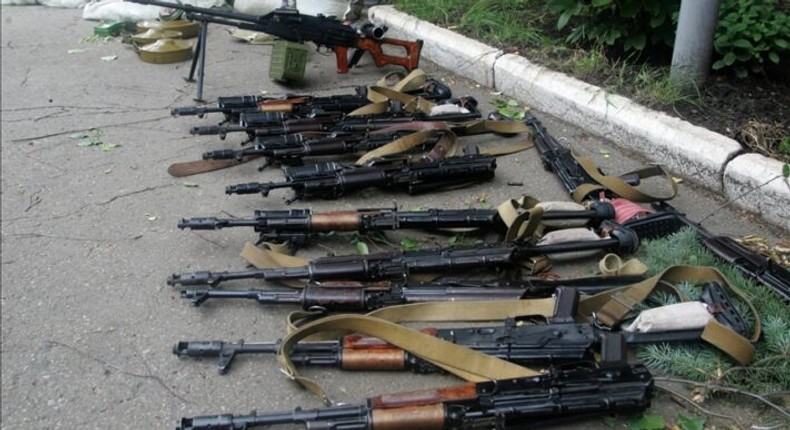 File photo of guns (Daily Trust)