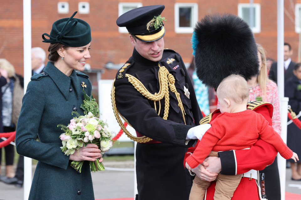 Kate Middleton i książę William na paradzie w Dniu św. Patryka