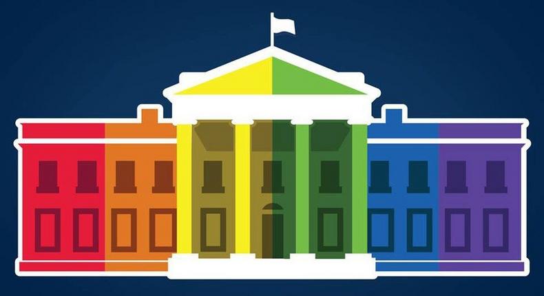 This is the image the White House put up on its Facebook page in celebration of the US Supreme Court's ruling.