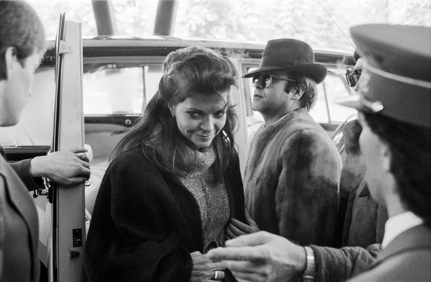 Elton John And Ex-wife At Magic Mountain