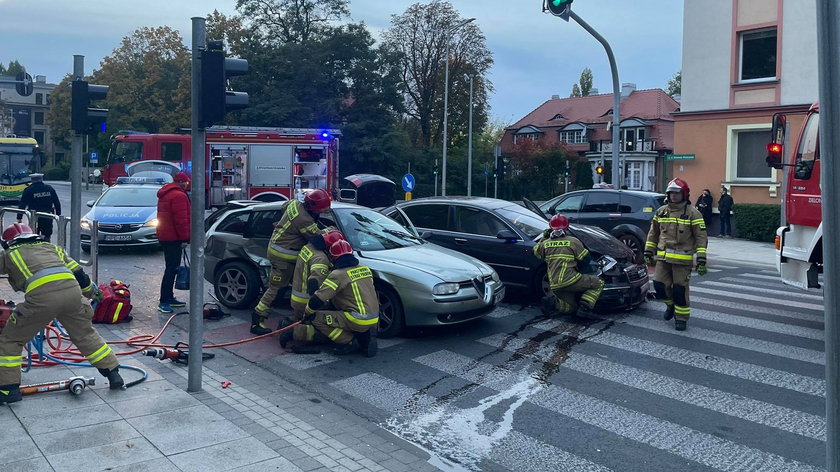 Kierujący alfa romeo wjechał 