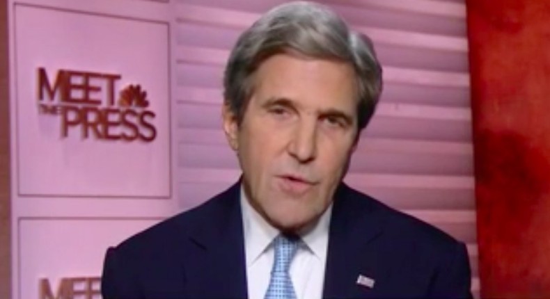 John Kerry on Meet The Press.