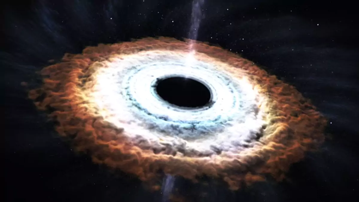 Tak wygląda gwiazda pochłaniana przez czarną dziurę