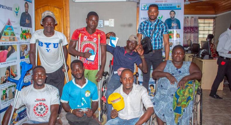 Police officer enrolls physically challenged onto NHIS