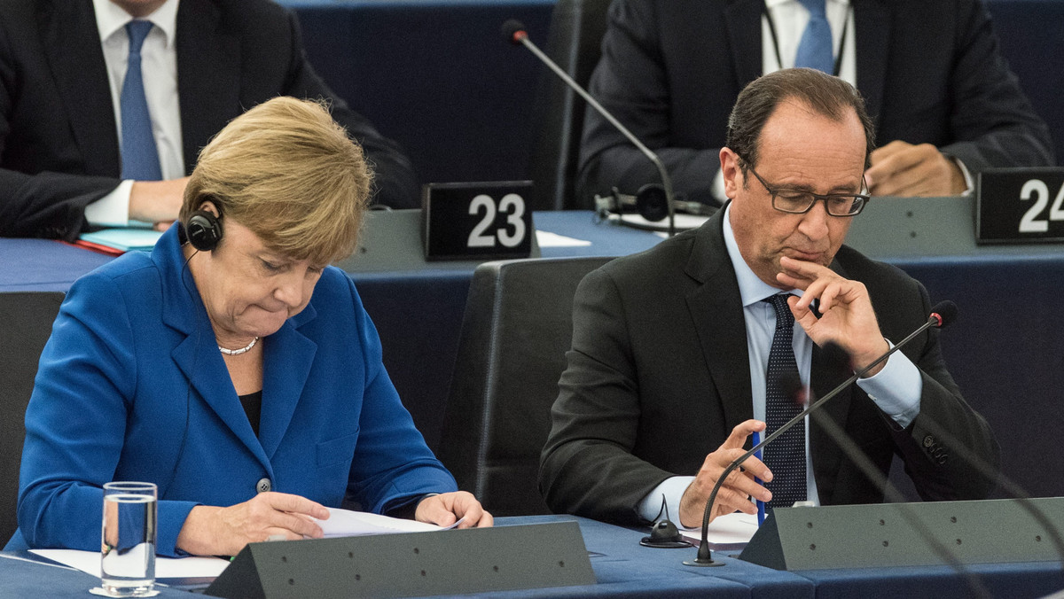 Unia Europejska stoi wobec historycznej próby, związanej z napływem uchodźców i konfliktem w Syrii - mówiła w Parlamencie Europejskim kanclerz Niemiec Angela Merkel. Prezydent Francji Francois Hollande przyznał, ze UE zwlekała z reakcją na konflikty.