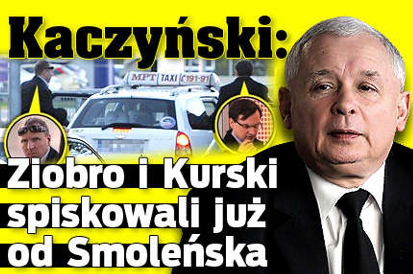 Kaczyński: Ziobro i Kurski kombinowali od Smoleńska