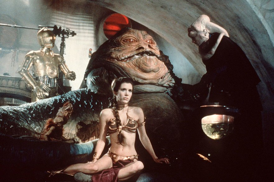 Carrie Fisher w "tym piep**onym bikini"