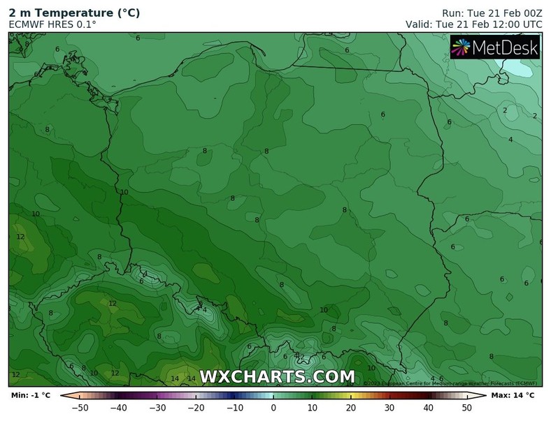 Temperatura będzie bardzo wysoka