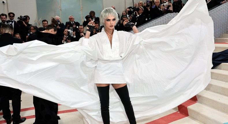 Cara Delevingne attends the 2023 Met Gala.Jamie McCarthy/Getty Images