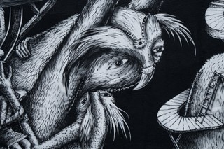 'Civilisation' Phlegma - najbardziej skomplikowany mural jaki powstał, można oglądać przy Stalowej w Warszawie