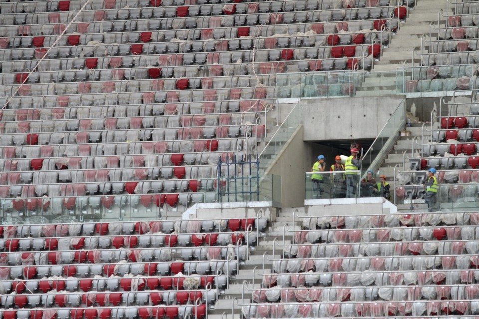 Tak rośnie Stadion Narodowy