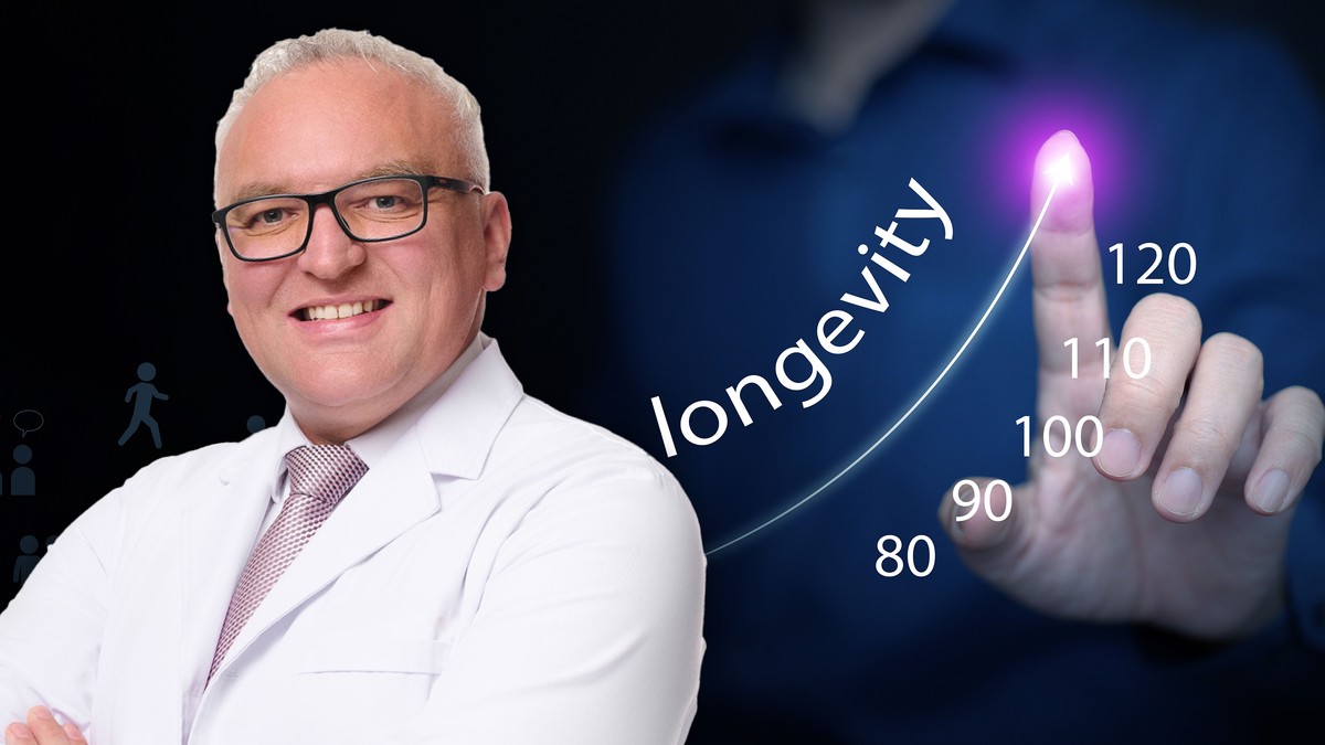 dr Nenad Stanković i ilustracija za dugovečnost