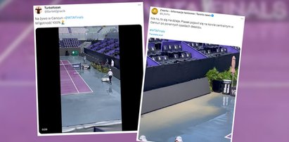 Skandaliczne sceny! Trudno uwierzyć, jak wyglądają korty WTA Finals. Trener Świątek grzmi