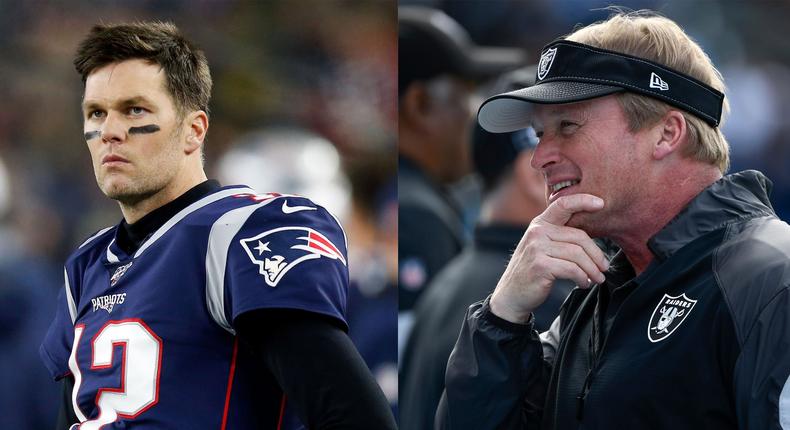 Tom Brady Jon Gruden 2x1